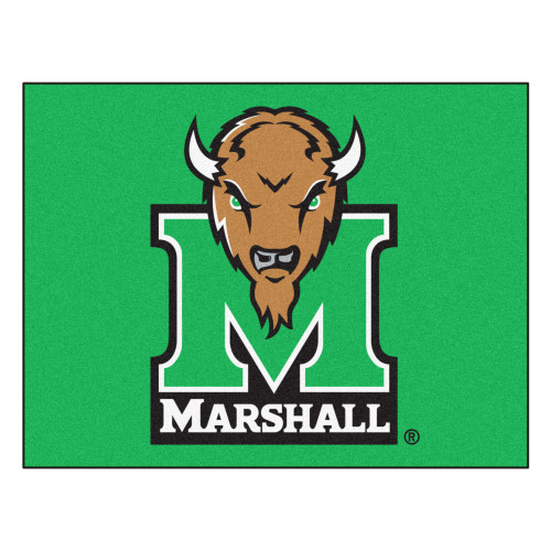 Marshall University - Marshall Thundering Herd All-Star Mat Bison M Marshall Primary Logo Green