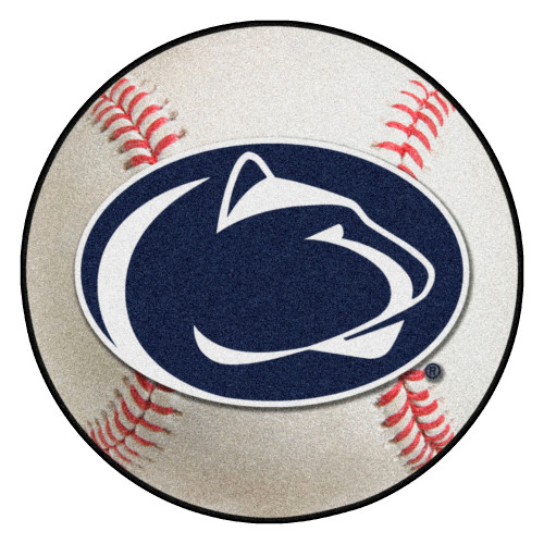 Pennsylvania State University - Penn State Nittany Lions Baseball Mat "Nittany Lion" Logo White