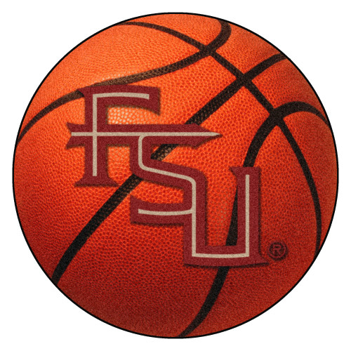 Florida State University - Florida State Seminoles Basketball Mat Seminole Primary Logo Orange