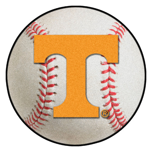 University of Tennessee - Tennessee Volunteers Baseball Mat Power T Primary Logo White