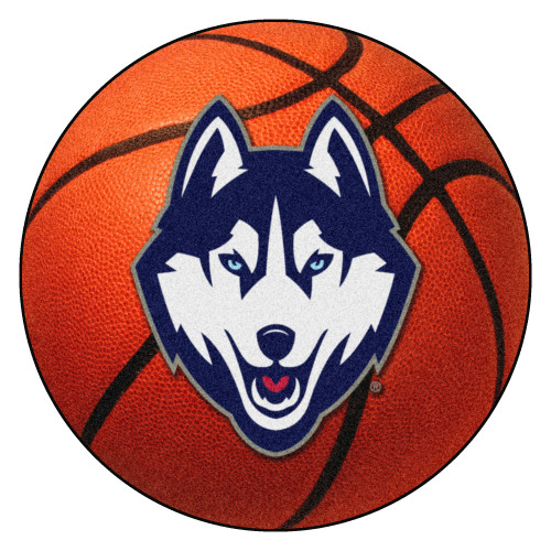 University of Connecticut - UConn Huskies Basketball Mat Husky Primary Logo Orange