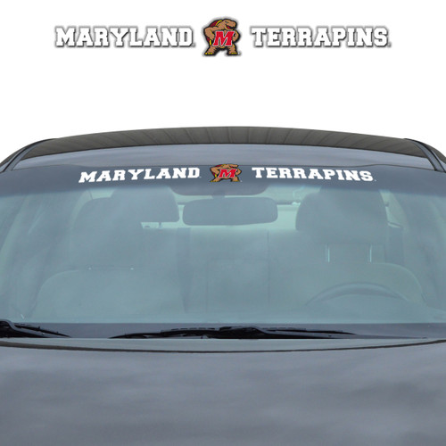 Maryland Terrapins Windshield Decal Primary Logo and Team Wordmark