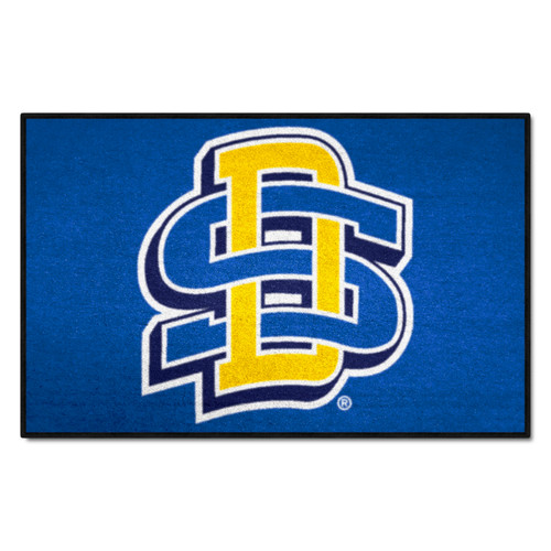 South Dakota State University - South Dakota State Jackrabbits Starter Mat "Interlocked SD" Logo Blue