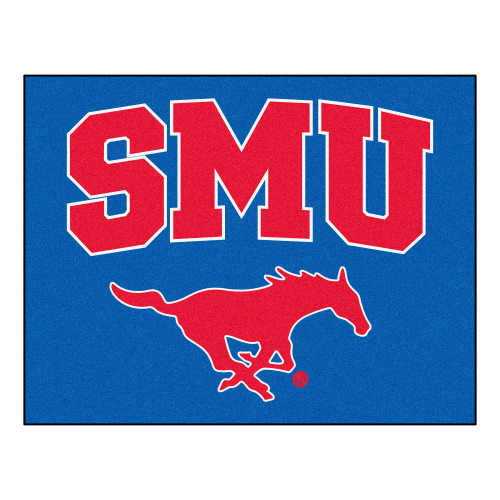 Southern Methodist University - SMU Mustangs All-Star Mat Mustang Logo Blue