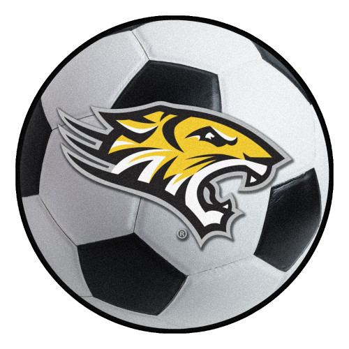 Towson University - Towson Tigers Soccer Ball Mat "Tiger" Logo White