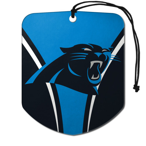 Carolina Panthers Air Freshener 2-pk Panthers Primary Logo Blue & Black