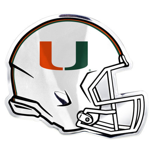 Miami Hurricanes Embossed Helmet Emblem "U" Logo