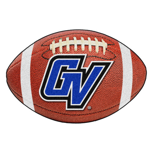 Grand Valley State University - Grand Valley State Lakers Football Mat "GV" Logo Brown
