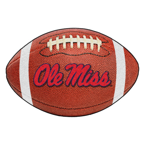 University of Mississippi - Ole Miss Rebels Football Mat "Ole Miss" Script Logo Brown