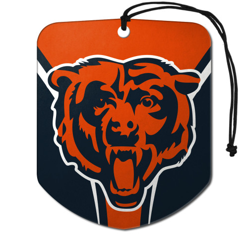 Chicago Bears Air Freshener 2-pk Bear Head Logo Blue & Orange