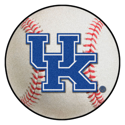 University of Kentucky - Kentucky Wildcats Baseball Mat UK Primary Logo White
