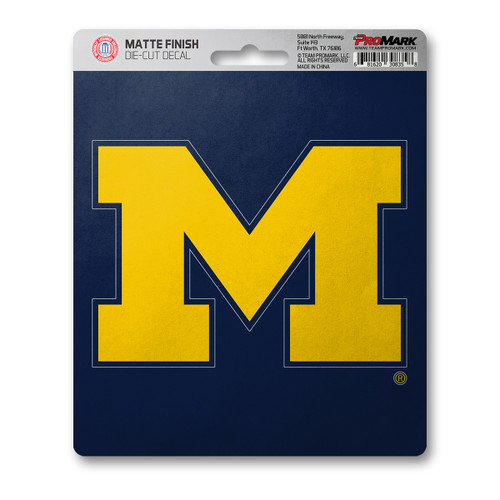 Michigan Wolverines Matte Decal "Block M" Logo
