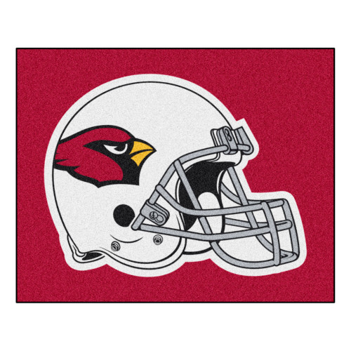 Arizona Cardinals Tailgater Mat Cardinals Helmet Logo Red