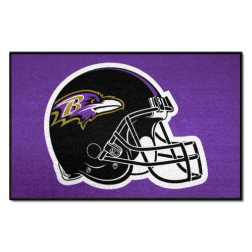 Baltimore Ravens Starter Mat Ravens Helmet Logo Purple