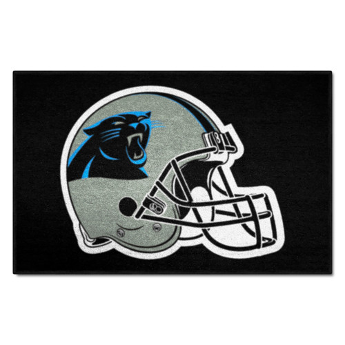 Carolina Panthers Starter Mat Panthers Helmet Logo Black