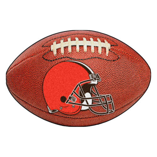 Cleveland Browns Football Mat Helmet Primary Logo Brown