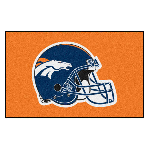 Denver Broncos Ulti-Mat Broncos Helmet Logo Orange