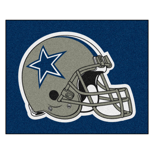 Dallas Cowboys Tailgater Mat Cowboys Helmet Logo Navy
