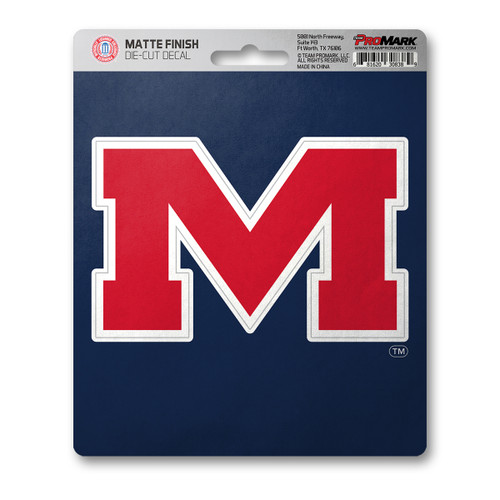 Mississippi Rebels Matte Decal "M" Alternate Logo