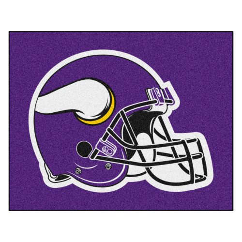 Minnesota Vikings Tailgater Mat Vikings Helmet Logo Purple