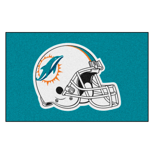Miami Dolphins Ulti-Mat Dolphins Helmet Logo Aqua