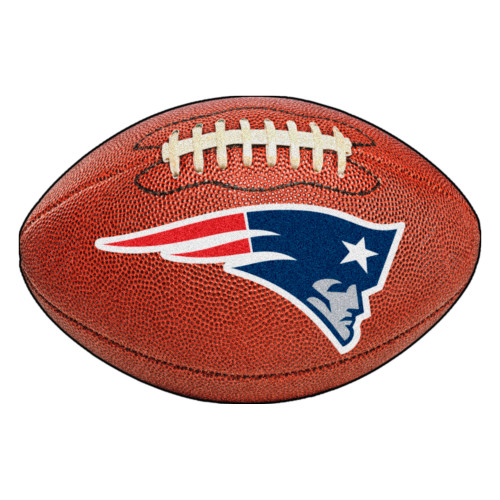 New England Patriots Football Mat Patriot Head Primary Logo Brown