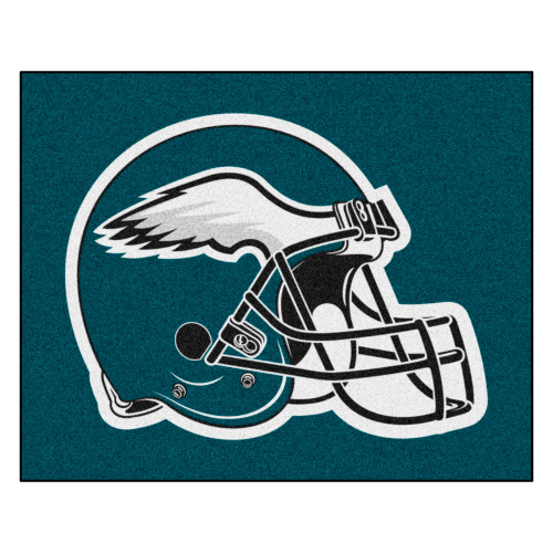Philadelphia Eagles Tailgater Mat Eagles Helmet Logo Green