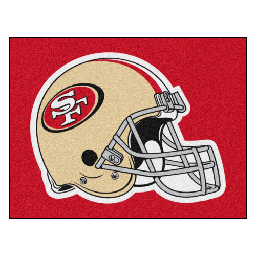 San Francisco 49ers All-Star Mat 49ers Helmet Logo Red