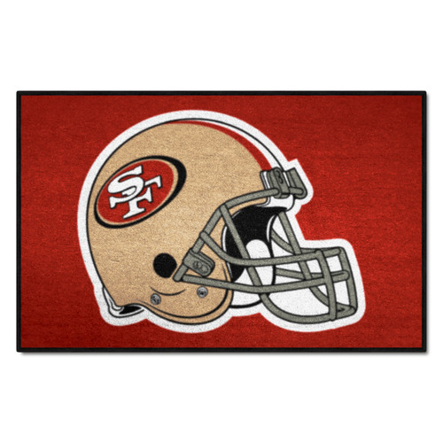 San Francisco 49ers Starter Mat 49ers Helmet Logo Red