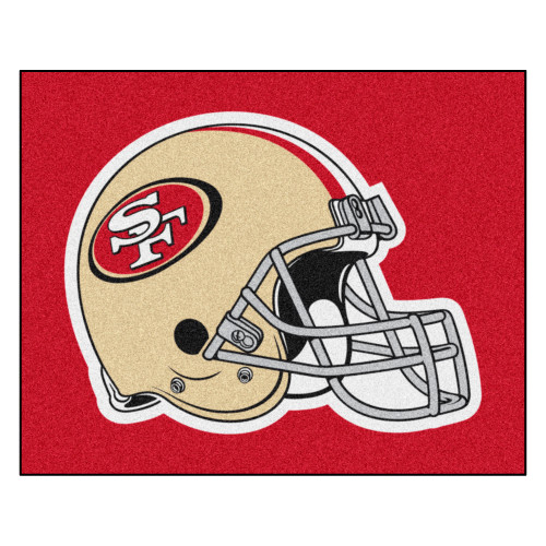 San Francisco 49ers Tailgater Mat 49ers Helmet Logo Red
