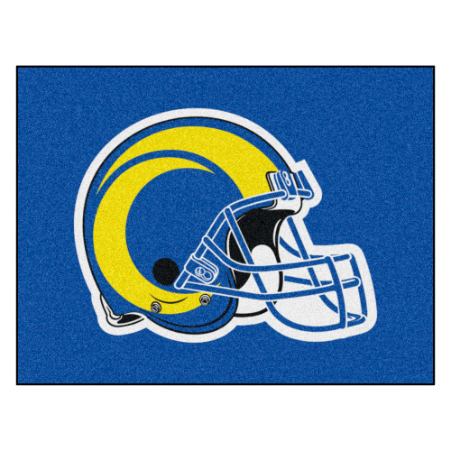 Los Angeles Rams All-Star Mat Rams Helmet Logo Blue