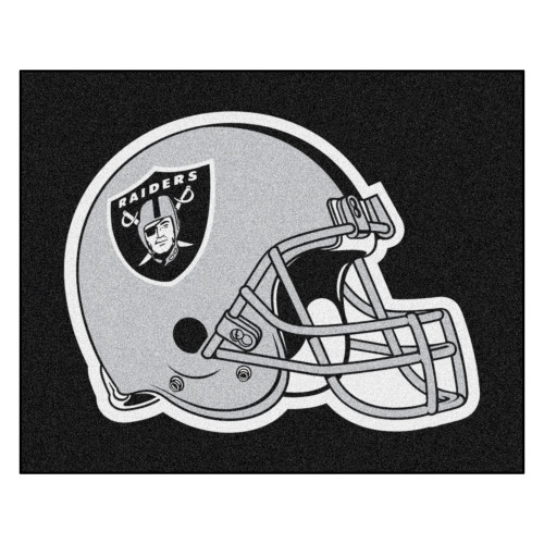 Las Vegas Raiders Tailgater Mat Raiders Helmet Logo Black