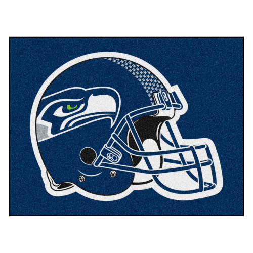 Seattle Seahawks All-Star Mat Seahawks Helmet Logo Navy