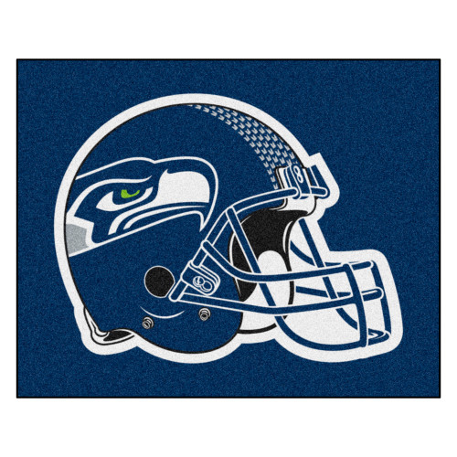 Seattle Seahawks Tailgater Mat Seahawks Helmet Logo Navy