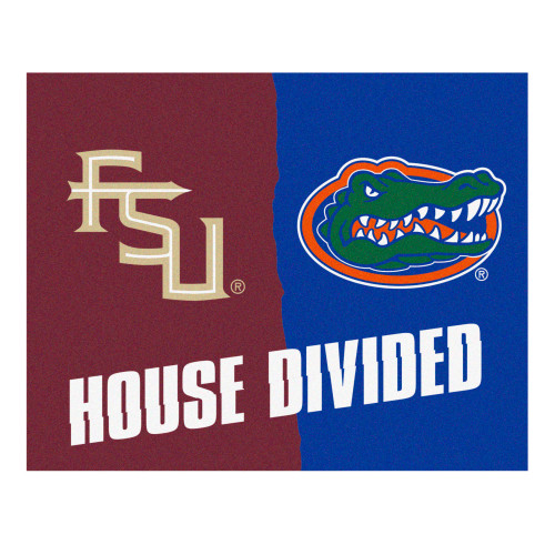 House Divided - Florida State / Florida - House Divided - Florida State / Florida House Divided House Divided Mat House Divided Multi
