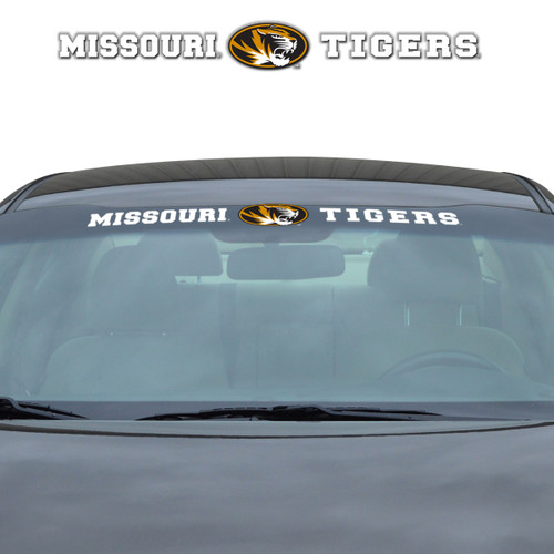 Missouri Tigers Windshield Decal Primary Logo and Team Wordmark