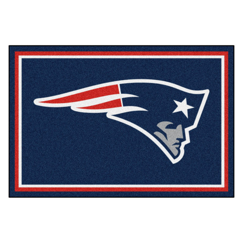 New England Patriots 5x8 Rug Patriot Head Primary Logo Navy