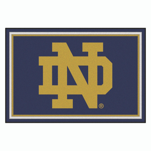 Notre Dame - Notre Dame Fighting Irish 5x8 Rug ND Primary Logo Navy