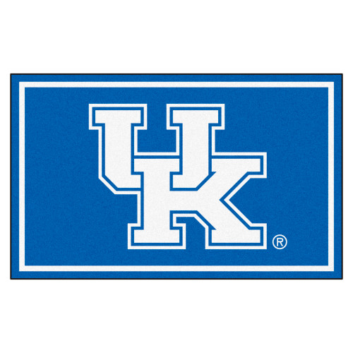 University of Kentucky - Kentucky Wildcats 4x6 Rug UK Primary Logo Blue