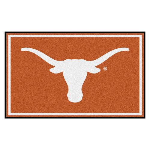 University of Texas - Texas Longhorns 4x6 Rug Longhorn Primary Logo Orange