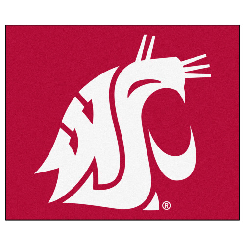 Washington State University - Washington State Cougars Tailgater Mat WSU Primary Logo Red