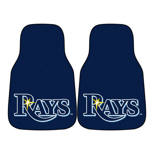 MLB - Tampa Bay Rays 2-pc Carpet Car Mat Set 17"x27"