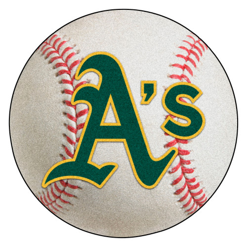 MLB - Oakland Athletics Baseball Mat 27" diameter