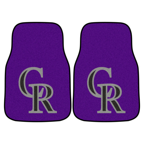 MLB - Colorado Rockies 2-pc Carpet Car Mat Set 17"x27"