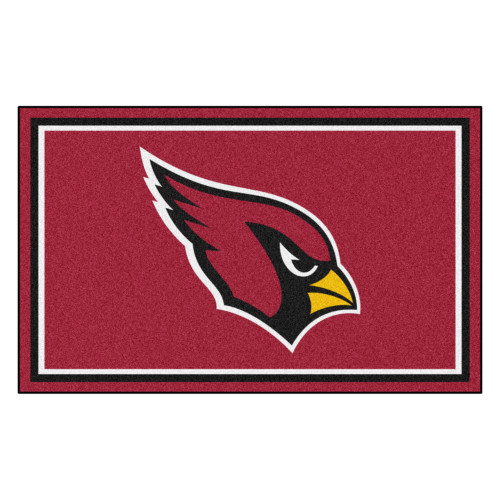 Arizona Cardinals 4x6 Rug Cardinal Head Primary Logo Red