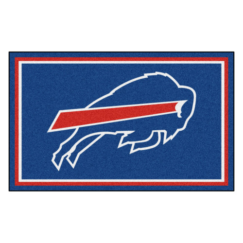 Buffalo Bills 4x6 Rug Buffalo Primary Logo Blue