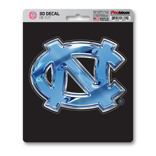 North Carolina Tar Heels 3D Decal "NC" Logo