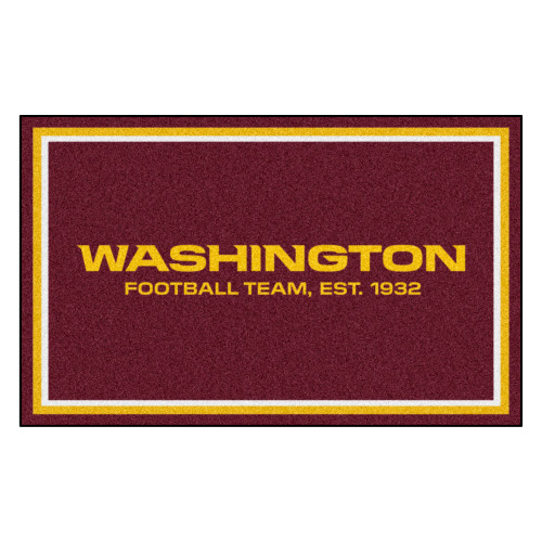 Washington Commanders 4x6 Rug Washington Commanders Primary Logo Maroon