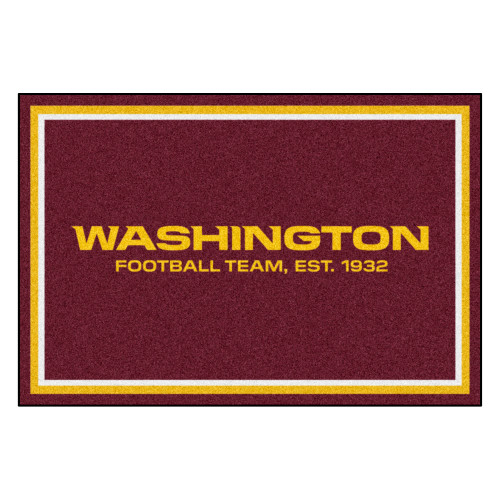 Washington Commanders 5x8 Rug Washington Commanders Primary Logo Maroon