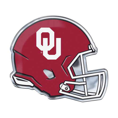 Oklahoma Sooners Embossed Helmet Emblem "OU" Logo